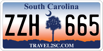 SC license plate ZZH665