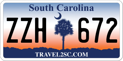 SC license plate ZZH672