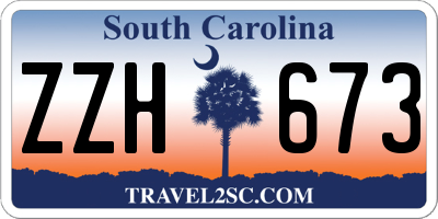 SC license plate ZZH673