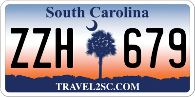 SC license plate ZZH679