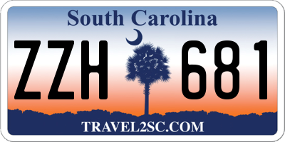 SC license plate ZZH681
