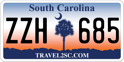 SC license plate ZZH685