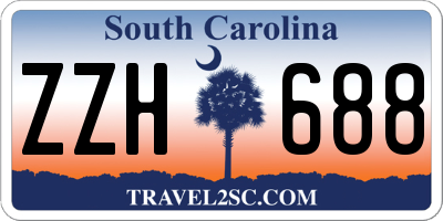 SC license plate ZZH688