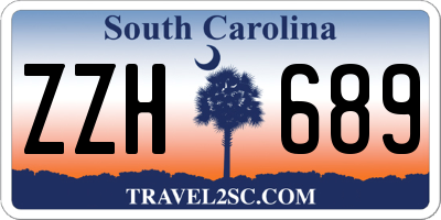 SC license plate ZZH689