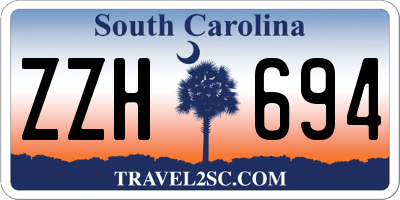SC license plate ZZH694