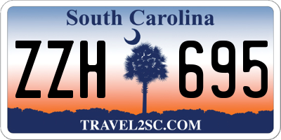 SC license plate ZZH695