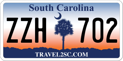SC license plate ZZH702