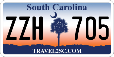 SC license plate ZZH705