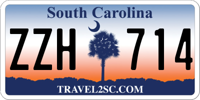SC license plate ZZH714