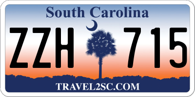 SC license plate ZZH715