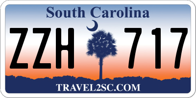 SC license plate ZZH717