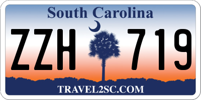 SC license plate ZZH719