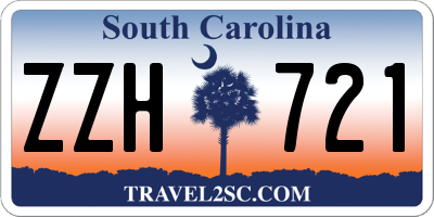 SC license plate ZZH721