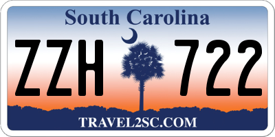 SC license plate ZZH722