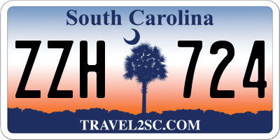 SC license plate ZZH724