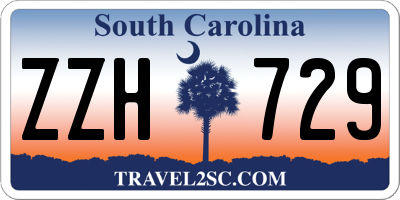 SC license plate ZZH729