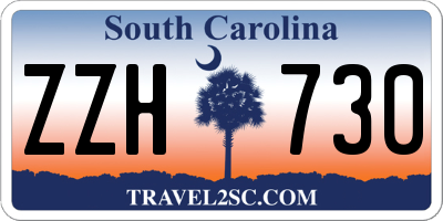 SC license plate ZZH730