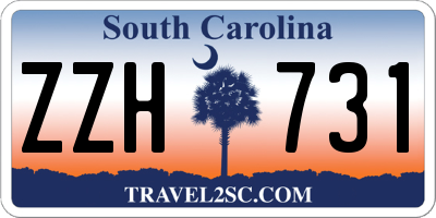 SC license plate ZZH731