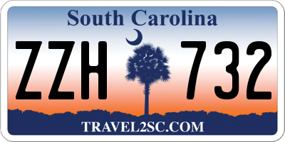 SC license plate ZZH732