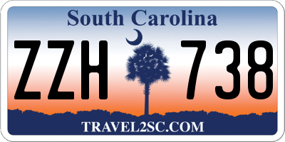 SC license plate ZZH738