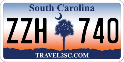 SC license plate ZZH740
