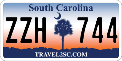 SC license plate ZZH744