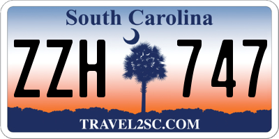SC license plate ZZH747