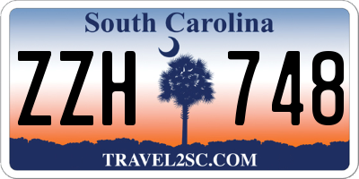 SC license plate ZZH748