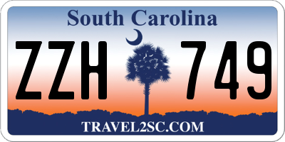 SC license plate ZZH749