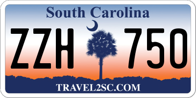 SC license plate ZZH750