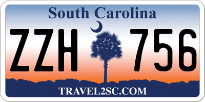 SC license plate ZZH756