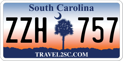 SC license plate ZZH757