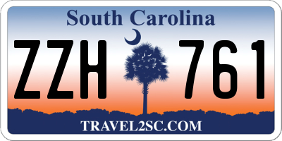 SC license plate ZZH761