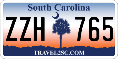 SC license plate ZZH765