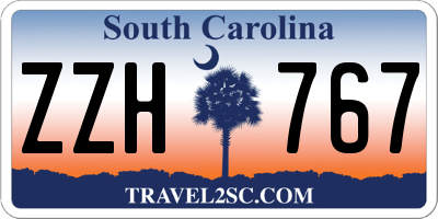 SC license plate ZZH767