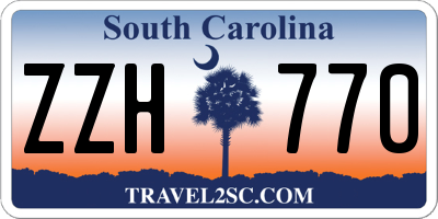 SC license plate ZZH770