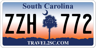 SC license plate ZZH772