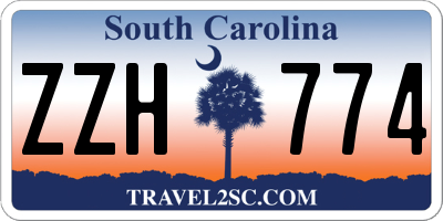 SC license plate ZZH774