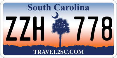 SC license plate ZZH778