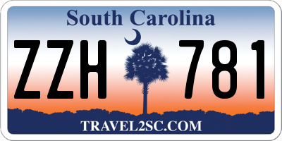 SC license plate ZZH781