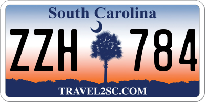 SC license plate ZZH784