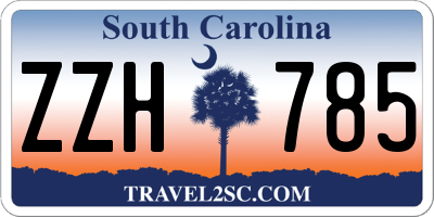 SC license plate ZZH785