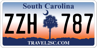 SC license plate ZZH787