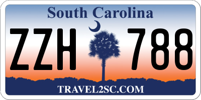 SC license plate ZZH788