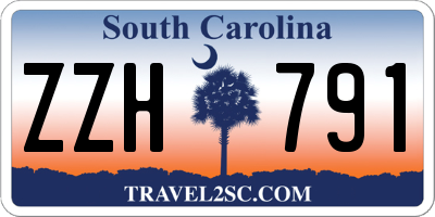 SC license plate ZZH791