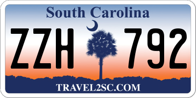 SC license plate ZZH792