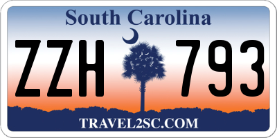 SC license plate ZZH793