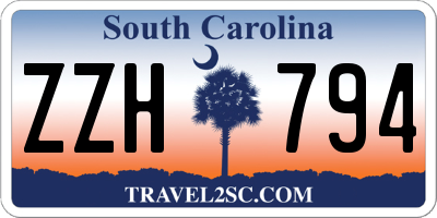 SC license plate ZZH794