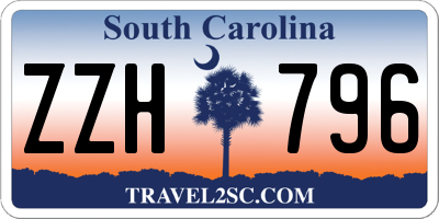 SC license plate ZZH796