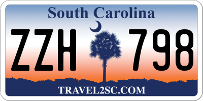 SC license plate ZZH798